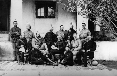 Ufficiali e generali in servizio durante la Seconda Guerra Anglo-Afgana, 1878-80 da English Photographer